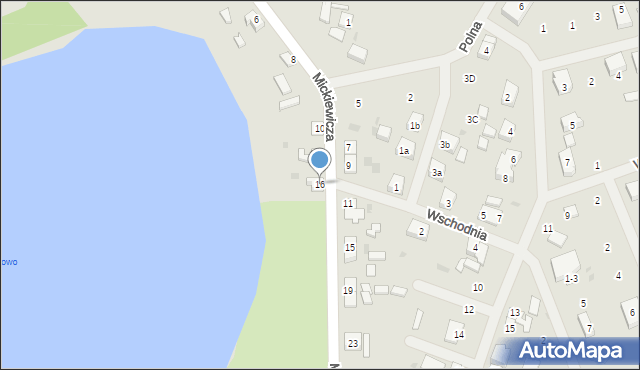 Kalisz Pomorski, Mickiewicza Adama, 16, mapa Kalisz Pomorski