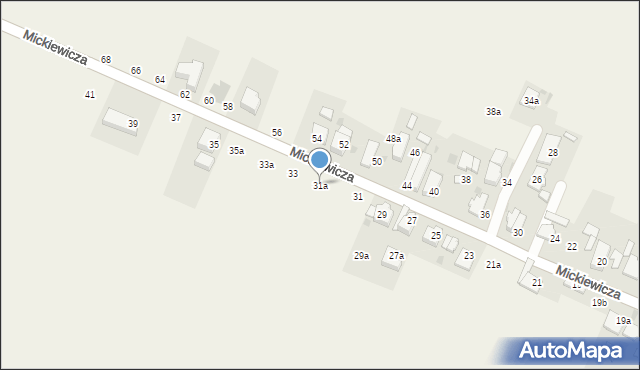 Kamień Śląski, Mickiewicza Adama, 31a, mapa Kamień Śląski