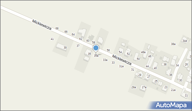 Kamień Śląski, Mickiewicza Adama, 35a, mapa Kamień Śląski