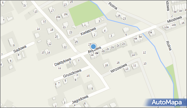 Kamieniec Wrocławski, Miodowa, 2c, mapa Kamieniec Wrocławski