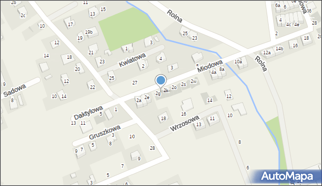 Kamieniec Wrocławski, Miodowa, 2i, mapa Kamieniec Wrocławski