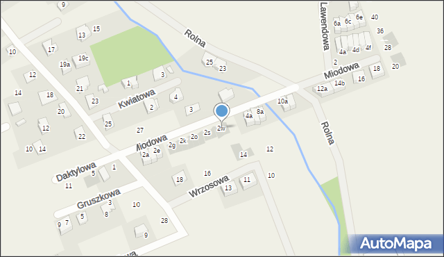 Kamieniec Wrocławski, Miodowa, 2x, mapa Kamieniec Wrocławski