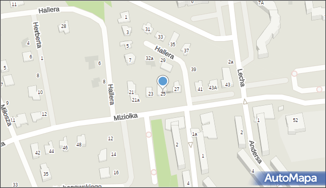 Karczew, Miziołka Władysława, ks. bp., 25, mapa Karczew