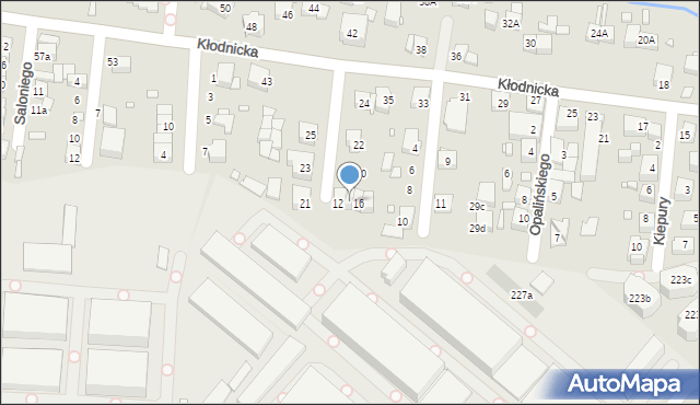 Katowice, Mierzejewskiego Bolesława, 14, mapa Katowic
