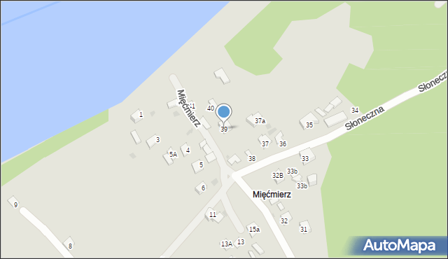 Kazimierz Dolny, Mięćmierz, 39, mapa Kazimierz Dolny