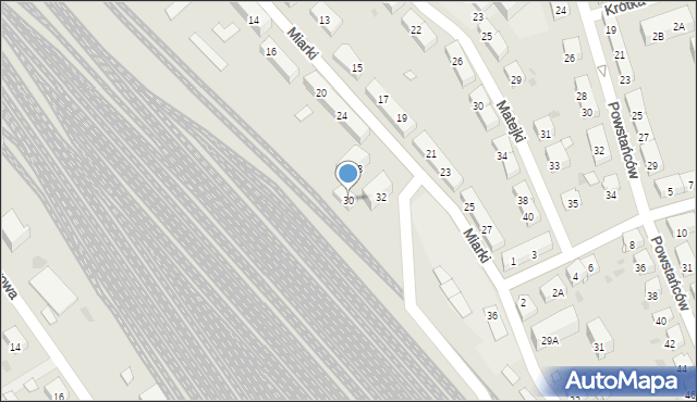 Kędzierzyn-Koźle, Miarki Karola, 30, mapa Kędzierzyna-Koźle