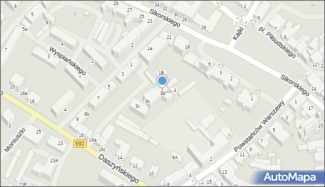 Kętrzyn, Mielczarskiego Romualda, 3a, mapa Kętrzyn