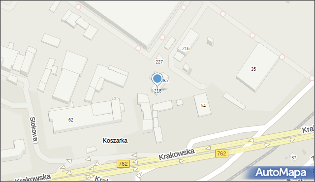 Kielce, Mielczarskiego Romualda, 218, mapa Kielc