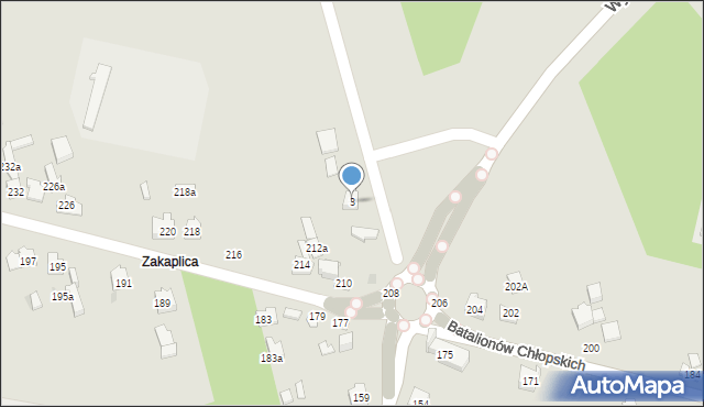 Kielce, Miedziana, 3, mapa Kielc