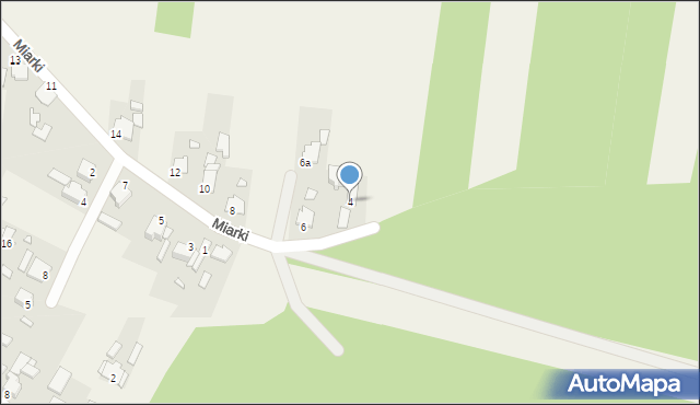 Kielcza, Miarki, 4, mapa Kielcza