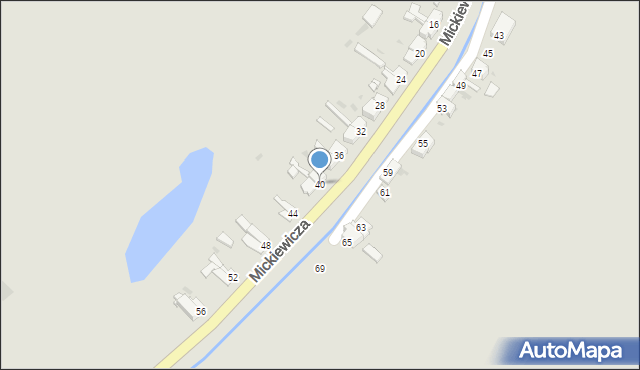 Kietrz, Mickiewicza Adama, 40, mapa Kietrz