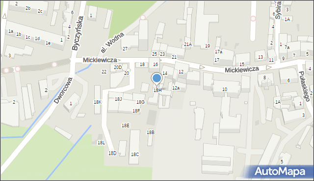 Kluczbork, Mickiewicza Adama, 18H, mapa Kluczbork