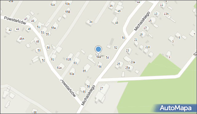 Knurów, Michalskiego Feliksa, 54a, mapa Knurów