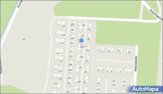 Kobyłka, Mieszka I, 154, mapa Kobyłka