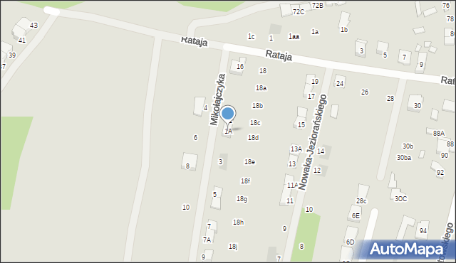 Kobyłka, Mikołajczyka Stanisława, 1A, mapa Kobyłka