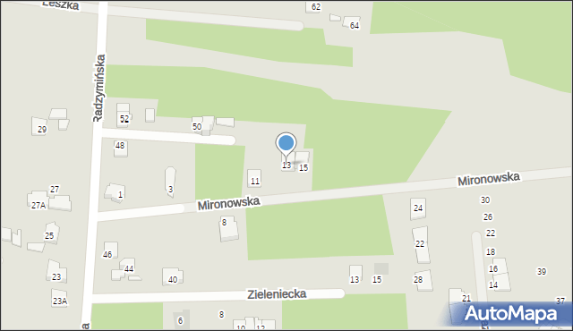 Kobyłka, Mironowska, 13, mapa Kobyłka