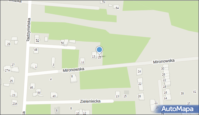 Kobyłka, Mironowska, 15, mapa Kobyłka