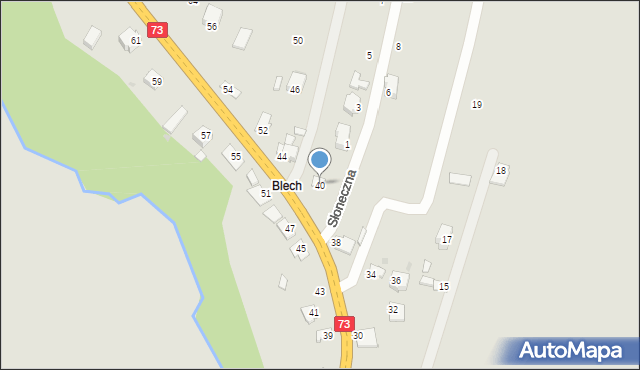 Kołaczyce, Mickiewicza Adama, 40, mapa Kołaczyce