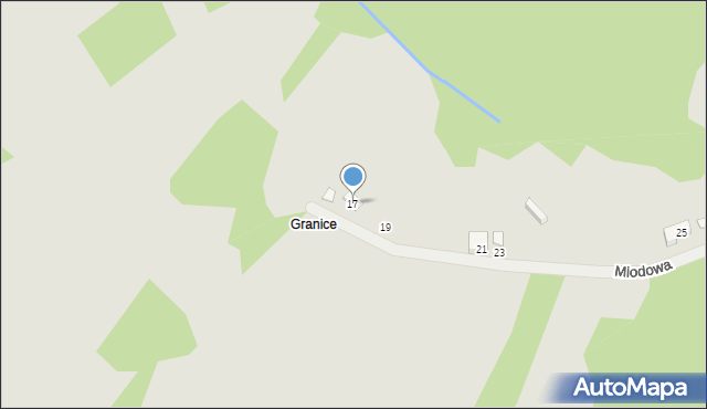 Kołaczyce, Miodowa, 17, mapa Kołaczyce