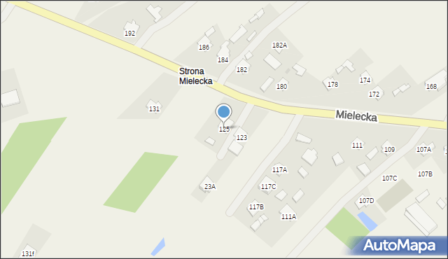 Kolbuszowa Dolna, Mielecka, 125, mapa Kolbuszowa Dolna