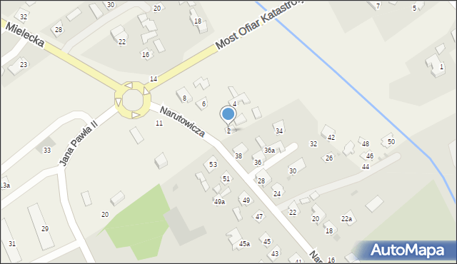 Kolbuszowa Dolna, Mielecka, 2, mapa Kolbuszowa Dolna