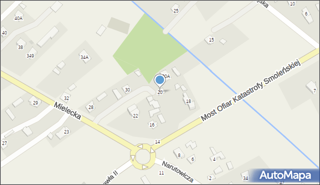 Kolbuszowa Dolna, Mielecka, 20, mapa Kolbuszowa Dolna