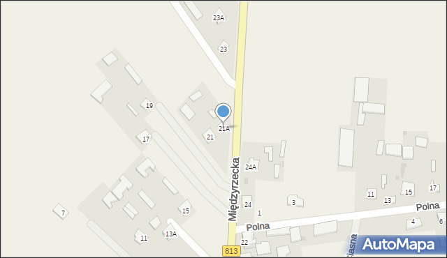 Komarówka Podlaska, Międzyrzecka, 21A, mapa Komarówka Podlaska