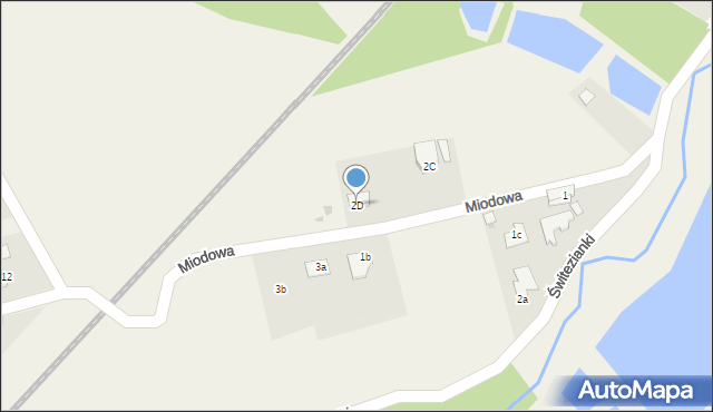 Kończyce Małe, Miodowa, 2D, mapa Kończyce Małe