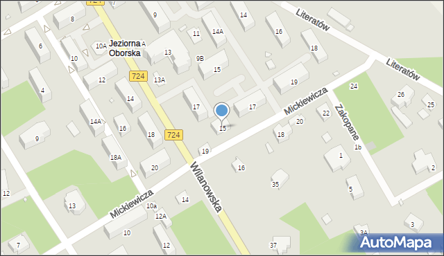 Konstancin-Jeziorna, Mickiewicza Adama, 15, mapa Konstancin-Jeziorna