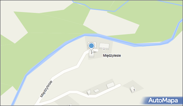 Kopaniec, Międzylesie, 2, mapa Kopaniec