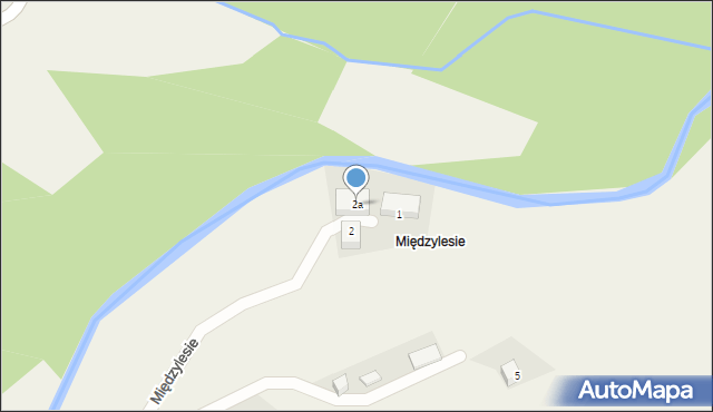 Kopaniec, Międzylesie, 2a, mapa Kopaniec