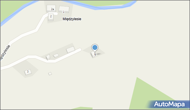 Kopaniec, Międzylesie, 5, mapa Kopaniec