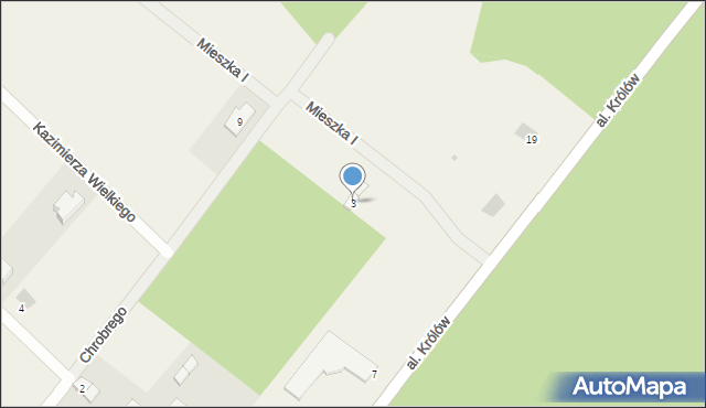 Korne, Mieszka I, 3, mapa Korne