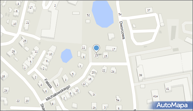 Kościerzyna, Michałowskiego Piotra, 13, mapa Kościerzyna