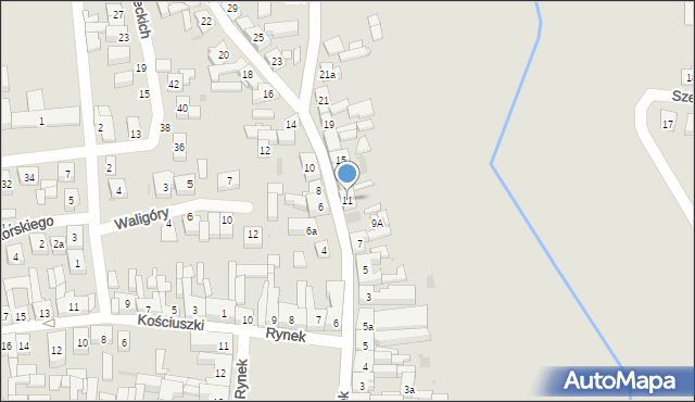 Kostrzyn, Mickiewicza Adama, 11, mapa Kostrzyn