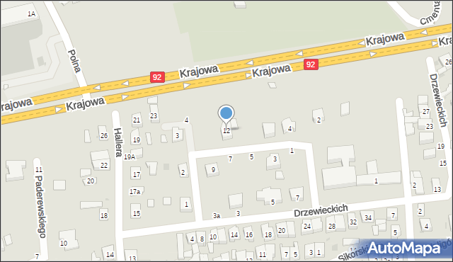 Kostrzyn, Miklaszewskiego Ludwika, 12, mapa Kostrzyn