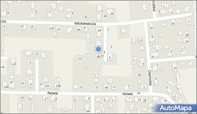 Koszęcin, Mickiewicza Adama, 6b, mapa Koszęcin