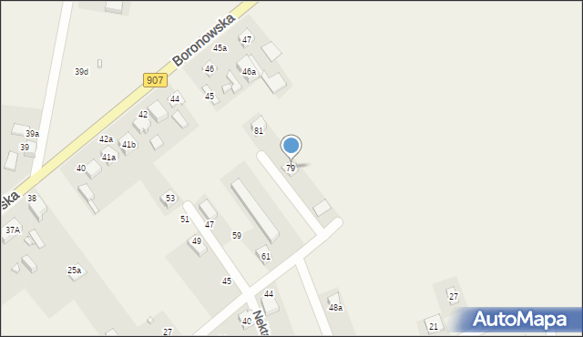 Koszęcin, Miodowa, 79, mapa Koszęcin