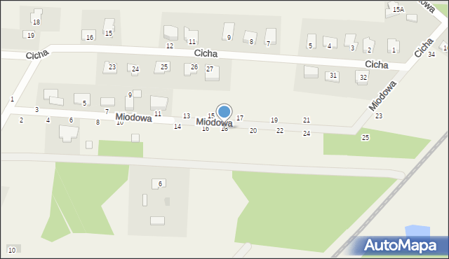 Kozłów Biskupi, Miodowa, 18, mapa Kozłów Biskupi