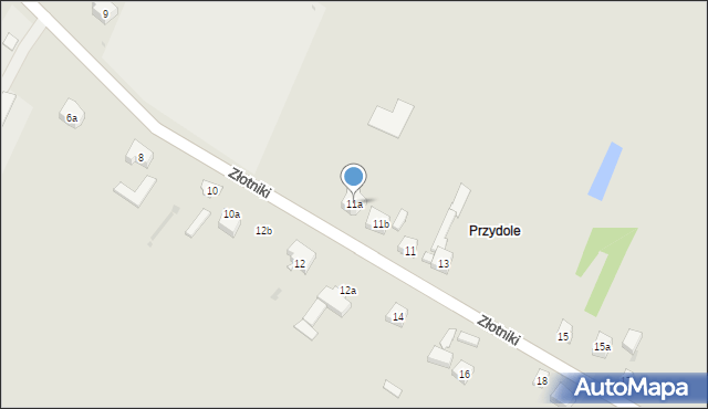 Koźminek, Mielęckiego Andrzeja, 11a, mapa Koźminek