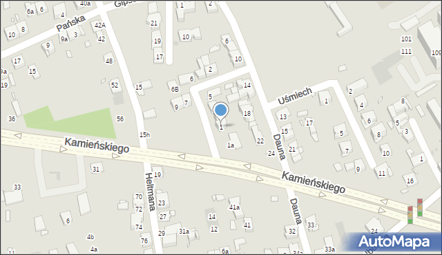 Kraków, Mieczników, 1, mapa Krakowa