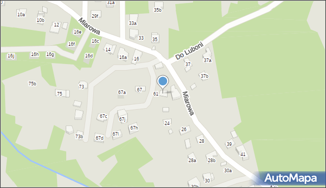 Kraków, Miarowa, 20, mapa Krakowa