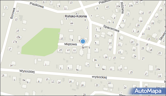 Krasnystaw, Miętowa, 9a, mapa Krasnystaw