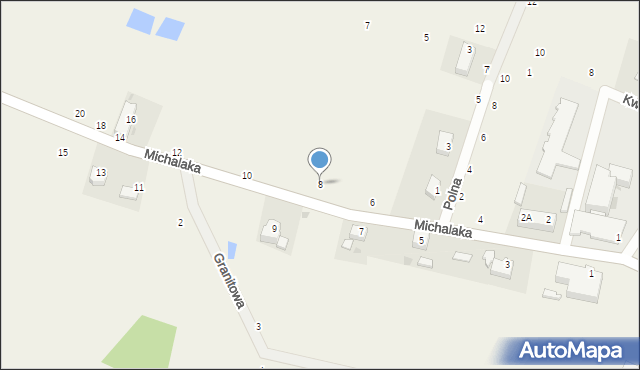 Kuropatnik, Michalaka Stanisława, ks., 8, mapa Kuropatnik