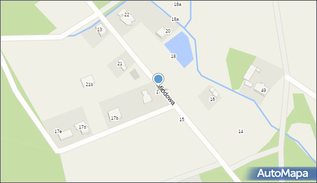 Kuźniki, Miodowa, 17, mapa Kuźniki