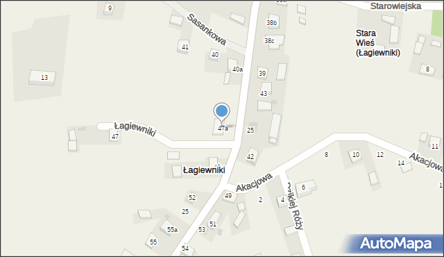 Łagiewniki, Miodowa, 35, mapa Łagiewniki