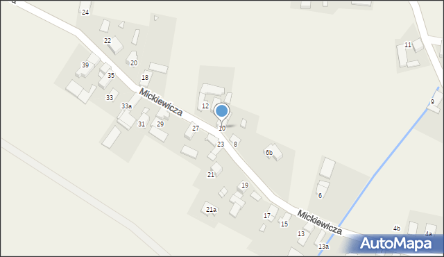 Łambinowice, Mickiewicza Adama, 10, mapa Łambinowice