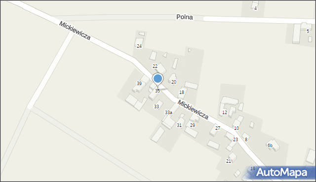 Łambinowice, Mickiewicza Adama, 35, mapa Łambinowice