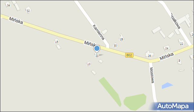 Latowicz, Mińska, 11, mapa Latowicz
