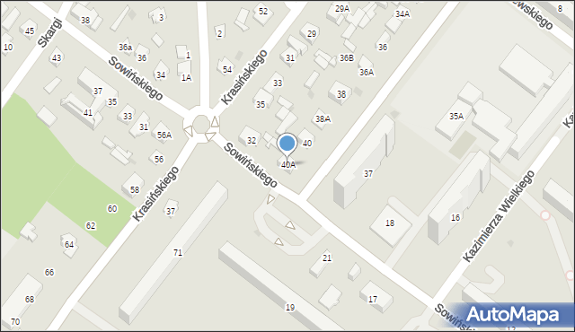 Legionowo, Mickiewicza Adama, 40A, mapa Legionowo